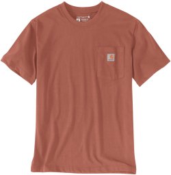 Carhartt Koszulka Carhartt Heavy K87 Pocket Terracotta