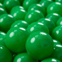  KiddyMoon KiddyMoon Plastikowe piłeczki 7cm zielony 50 Zabawka zestaw kulek
