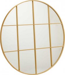  Gift Decor Lustro ścienne Okrągły Złoty Metal (100 x 2,5 x 100 cm)