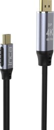 Kabel USB Cian Technology USB-C - DisplayPort 2 m Czarny (ITCD-02TX)