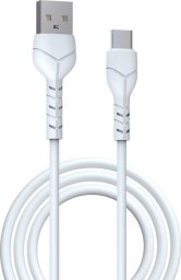 Kabel USB Devia Devia kabel Kintone USB - USB-C 1,0 m 2,1A biały