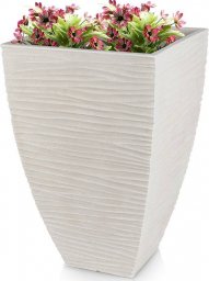  Vilde Doniczka ogrodowa plastikowa beżowa kwadratowa 39x39x60 cm