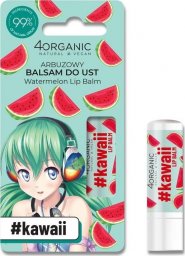  4organic #Kawaii naturalny balsam do ust Watermelon 5g