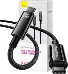 Kabel USB Baseus USB-C - USB-C 1 m Czarny (CAWJ040001)