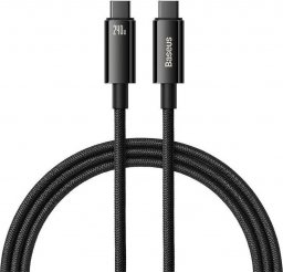 Kabel USB Baseus USB-C - USB-C 1 m Czarny (CAWJ040001)