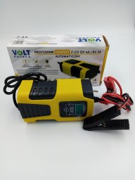  Volt PROSTOWNIK AKUMULATOROWY Z LCD 12V 4A / 6V 2A COMPACT