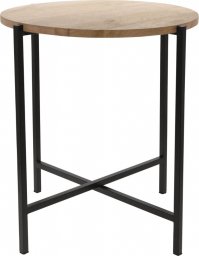  Ambiance Stolik boczny, okrągły, drewno i metal, 45 cm Lumarko
