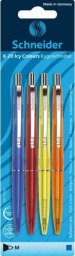  Schneider Długopis automatyczny SCHNEIDER K20 ICY, M, 4 szt. blister, mix kolorów