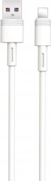 Kabel USB XO NB-Q166 USB - Lightning 1 m 5 A Biały (GSM105179)
