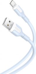 Kabel USB XO XO kabel NB212 USB - USB-C 1,0 m 2,1A niebieski