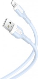 Kabel USB XO XO kabel NB212 USB - Lightning 1,0 m 2,1A niebieski