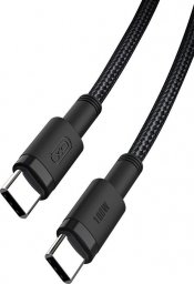 Kabel USB XO USB-C - USB-C 1.5 m Czarny