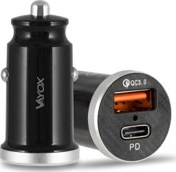 Ładowarka Vayox Ładowarka samochodowa PD + USB-A QuickCharge 3.0 VA0034 Vayox
