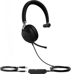 Słuchawka Yealink Yealink UH38 Zestaw słuchawkowy Przewodowy i Bezprzewodowy Opaska na głowę Połączenia/muzyka USB Type-C Bluetooth Czarny