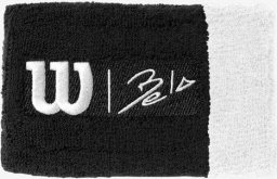  Wilson Frotka na rękę Wilson Bela Extra Wide Wristband II OSFA 2 szt. czarno-biała WRA813303