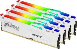 Pamięć Kingston Fury Beast RGB, DDR5, 128 GB, 5600MHz, CL40 (KF556C40BWAK4-128)