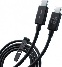 Kabel USB 3MK Thunderbolt - Thunderbolt 1 m Czarny (Accessories - 3mk Hyper ThunderBolt Cable 240W)