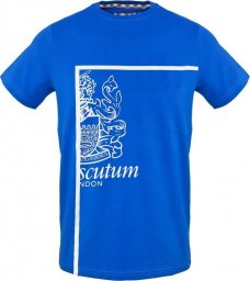  Aquascutum T-shirty marki Aquascutum model TSIA127 kolor Niebieski. Odzież Męskie. Sezon: Wiosna/Lato S