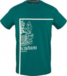  Aquascutum T-shirty marki Aquascutum model TSIA127 kolor Zielony. Odzież Męskie. Sezon: Wiosna/Lato M