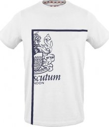  Aquascutum T-shirty marki Aquascutum model TSIA127 kolor Biały. Odzież Męskie. Sezon: Wiosna/Lato L