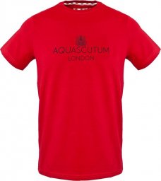  Aquascutum T-shirty marki Aquascutum model TSIA126 kolor Czerwony. Odzież Męskie. Sezon: Wiosna/Lato M