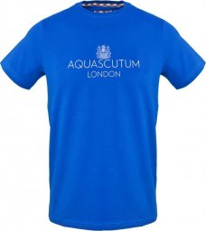  Aquascutum T-shirty marki Aquascutum model TSIA126 kolor Niebieski. Odzież Męskie. Sezon: Wiosna/Lato M