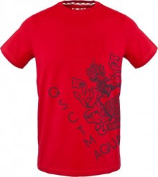  Aquascutum T-shirty marki Aquascutum model TSIA115 kolor Czerwony. Odzież Męskie. Sezon: Wiosna/Lato L