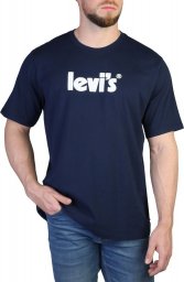  Levi`s T-shirty marki Levis model 16143 kolor Niebieski. Odzież Męskie. Sezon: Wiosna/Lato S