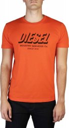  Diesel T-shirty marki Diesel model T-DIEGOS-A5_A01849_0GRAM kolor Pomarańczowy. Odzież Męskie. Sezon: Cały rok L
