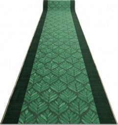  Dywany Łuszczów CHODNIK PODGUMOWANY LIŚCIE zieleń 120cm, 120x290 cm