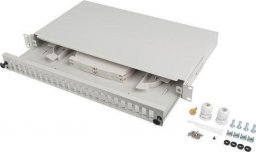 Moduł SFP Lanberg Przełącznica światłowodowa Lanberg 24xSC Duplex / 24xLC Quad RACK 19" 1U Szara + akcesoria