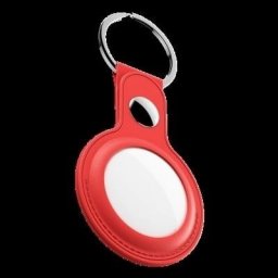 Class and Culture LLC KeyBudz AirTag Keyring - skórzane etui ochronne do AirTag (red)