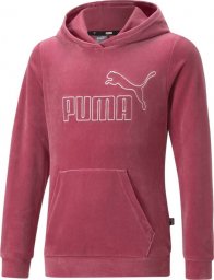  Puma Bluza dla dzieci Puma ESS + Velour Hoodie G różowa 671040 45 152cm