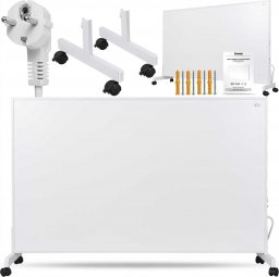 Grzejnik Cronos Zestaw Panel grzewczy IR CRONOS Carbon P800 White + Nogi