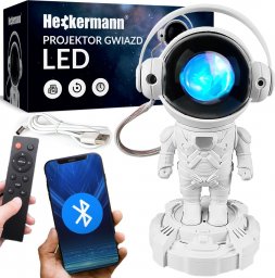  Heckermann Projektor gwiazd LED astronauta Heckermann JK-10-5