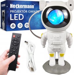  Heckermann Projektor gwiazd LED astronauta Heckermann W