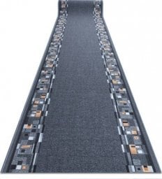  Dywany Łuszczów CHODNIK PODGUMOWANY BOMBAY szary 80cm, 80x920 cm