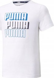  Puma Koszulka dla dzieci Puma Alpha Tee B biała 589257 02 140cm
