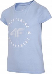  4f Koszulka dla dziewczynki 4F jasny niebieski HJL22 JTSD003 34S 128cm