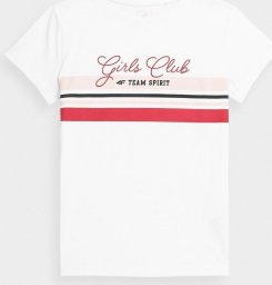 4f Koszulka dla dziewczynki 4F biała HJZ22 JTSD004 10S 164cm