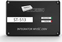  Tech integrator wyjść ST-513 230V, czarny ST513BK