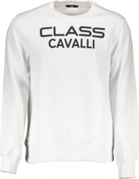 Cavalli Class BLUZA KLASA CAVALLI BEZ ZAMKA MĘSKA BIAŁA 2XL