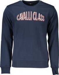  Cavalli Class CAVALLI CLASS BLUZA BEZ ZAMKA MĘSKA NIEBIESKA L