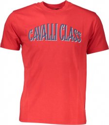  Cavalli Class CAVALLI CLASS T-SHIRT Z KRÓTKIM RĘKAWEM MĘSKI CZERWONY M