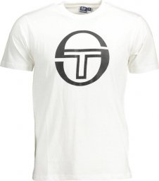  Sergio Tacchini T-SHIRT MĘSKI Z KRÓTKIM RĘKAWEM SERGIO TACCHINI BIAŁY L