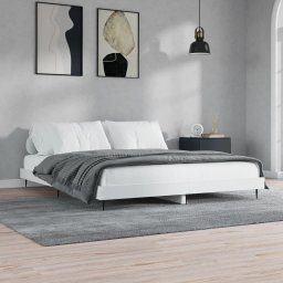  vidaXL vidaXL Rama łóżka, biała, 160x200 cm, materiał drewnopochodny