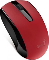 Mysz Genius Genius Mysz Eco-8100, 1600DPI, 2.4 [GHz], optyczna, 3kl., bezprzewodowa USB, czerwona, wbudowany akumulator