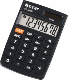 Kalkulator Eleven Eleven Kalkulator SLD100NR, czarna, kieszonkowy, 8 miejsc
