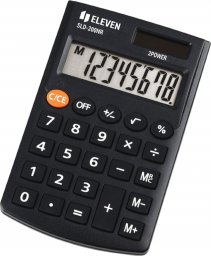 Kalkulator Eleven Eleven Kalkulator SLD200NR, czarna, kieszonkowy, 8 miejsc