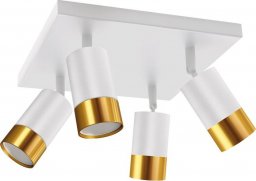 Lampa sufitowa STRUHM Oprawa ścienno-sufitowa PUZON SPT GU10 4D WHITE/GOLD